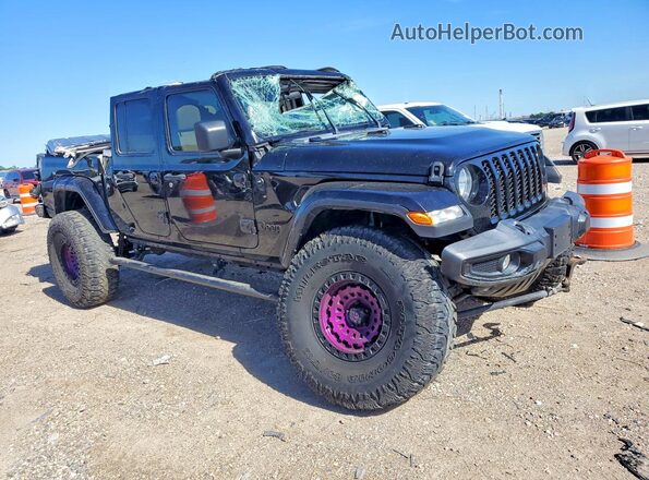 1C6HJTAG9ML623982 2021 JEEP GLADIATOR Черный Передняя правая четверть