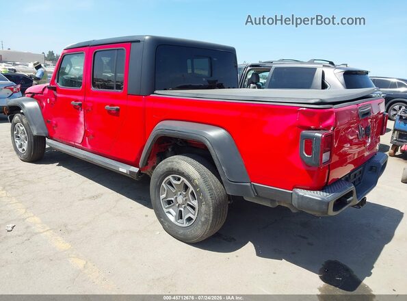 1C6HJTAGXLL108407 2020 JEEP GLADIATOR Red Rear left