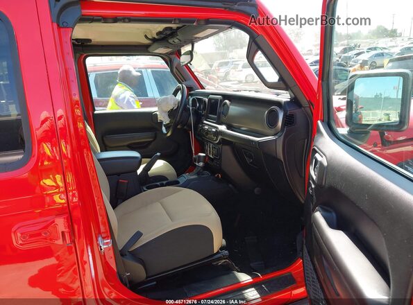 1C6HJTAGXLL108407 2020 JEEP GLADIATOR Red Front interior view