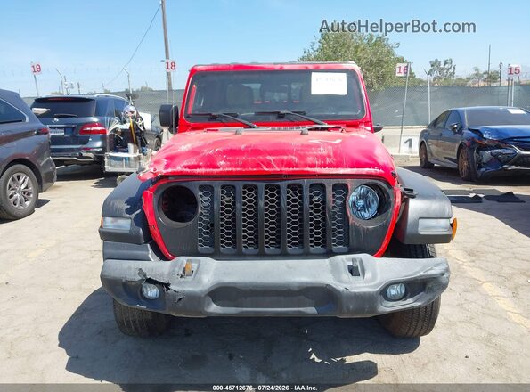 1C6HJTAGXLL108407 2020 JEEP GLADIATOR Red Instrument cluster view