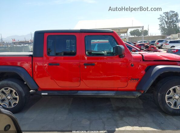 1C6HJTAGXLL108407 2020 JEEP GLADIATOR Red Rear interior view