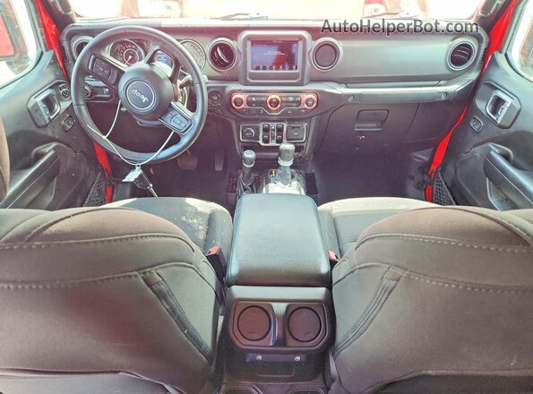1C6HJTAGXPL535690 2023 JEEP GLADIATOR Red წინა პანელის ხედი