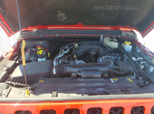 1C6HJTAGXPL535690 2023 JEEP GLADIATOR Red ძრავის განყოფილების ხედი