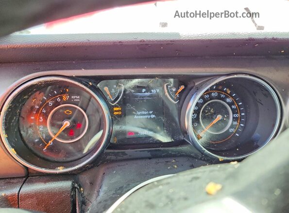 1C6HJTAGXPL535690 2023 JEEP GLADIATOR Red ხელსაწყოთა პანელის ხედი