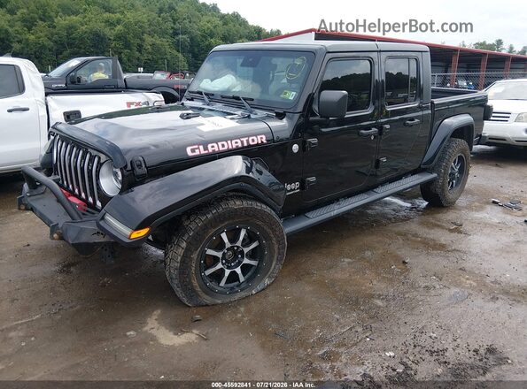 1C6HJTFG0LL149153 2020 JEEP GLADIATOR Black Передня ліва чверть