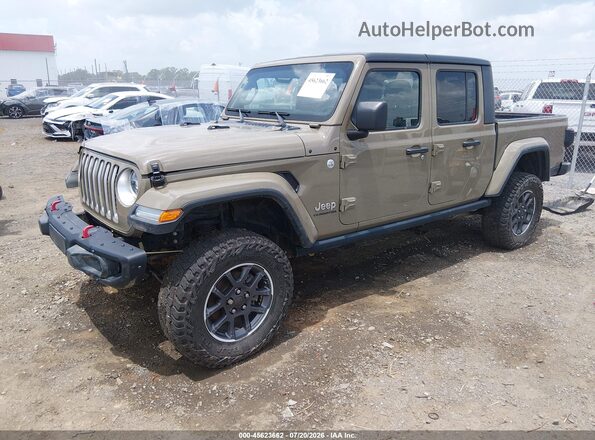 1C6HJTFG2LL171333 2020 JEEP GLADIATOR Green Առջևի ձախ երեք քառորդ տեսարան
