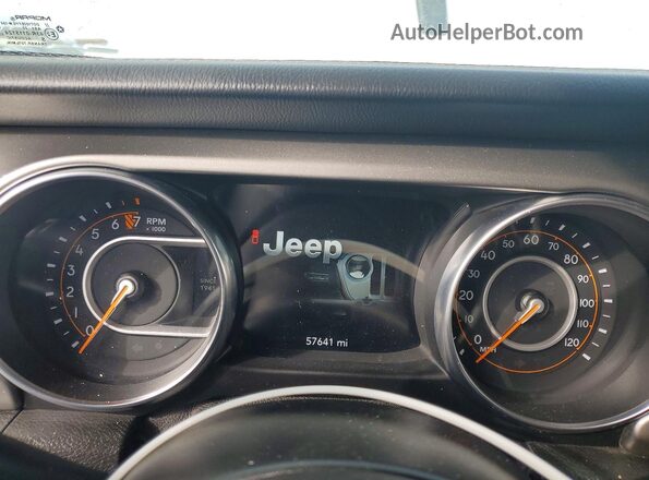 1C6HJTFG2ML506706 2021 JEEP GLADIATOR White Instrument cluster view