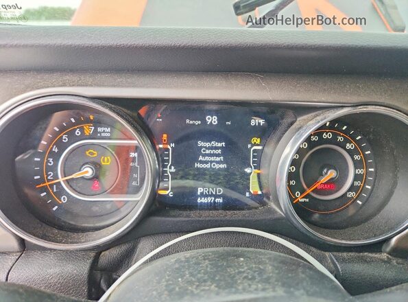 1C6HJTFG3LL172460 2020 JEEP GLADIATOR Orange Սարքավորումների վահանակի տեսք