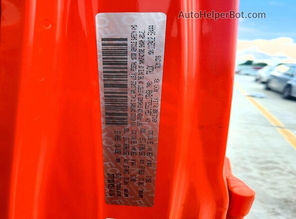 1C6HJTFG3LL172460 2020 JEEP GLADIATOR Orange VIN կոդի պիտակի տեսք