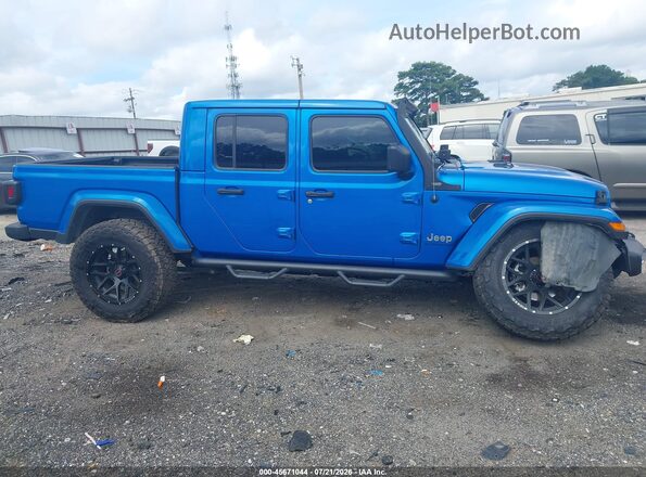 1C6HJTFG3ML530030 2021 JEEP GLADIATOR Blue Սալոնի հետևի տեսք