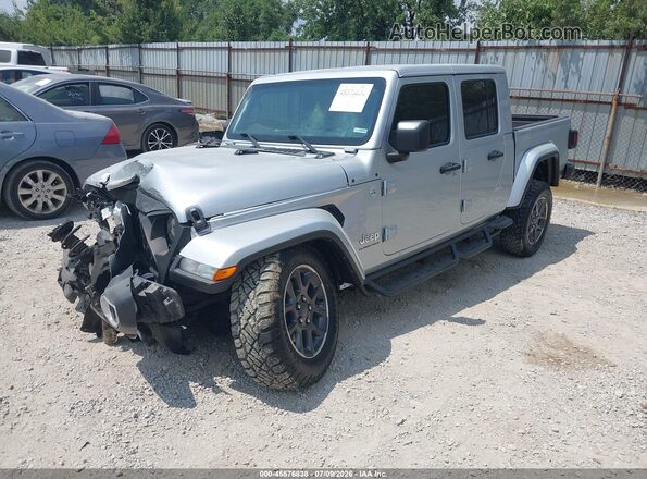 1C6HJTFG3PL531845 2023 JEEP GLADIATOR Silver Առջևի ձախ երեք քառորդ տեսարան