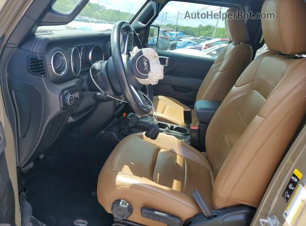 1C6HJTFG4LL203456 2020 JEEP GLADIATOR Tan Widok wnętrza z przodu