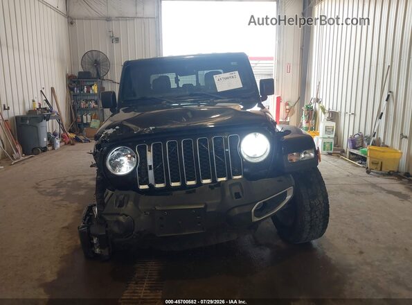 1C6HJTFG4ML500664 2021 JEEP GLADIATOR Black Вид задньої частини салону