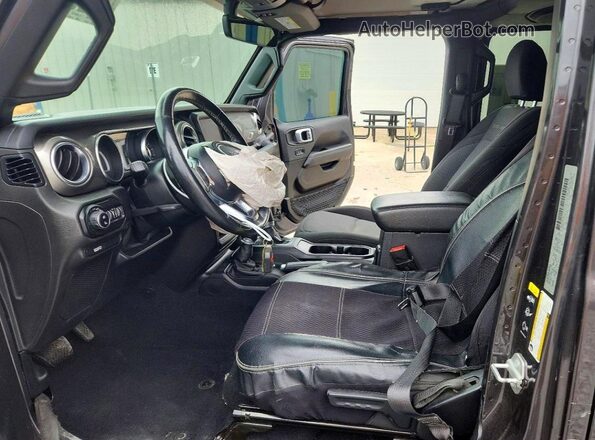 1C6HJTFG6LL183811 2020 JEEP GLADIATOR Gray Widok wnętrza z przodu