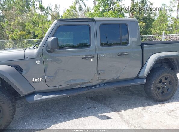1C6HJTFG7ML507575 2021 JEEP GLADIATOR Gray Front view