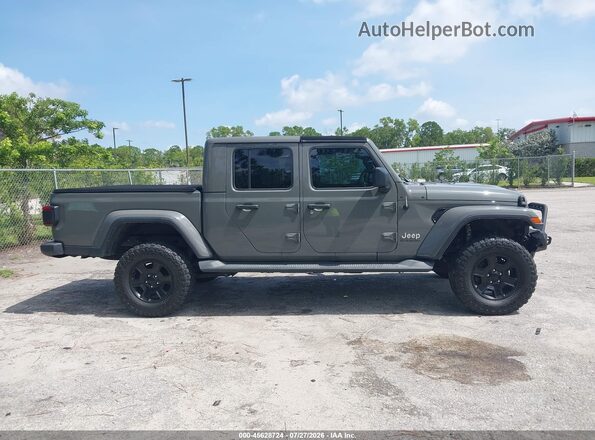 1C6HJTFG7ML507575 2021 JEEP GLADIATOR Gray Rear interior view