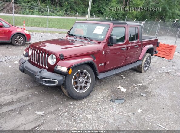 1C6HJTFG9ML587817 2021 JEEP GLADIATOR Green Առջևի ձախ երեք քառորդ տեսարան