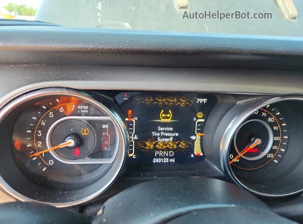 1C6JJTAG7LL108317 2020 JEEP GLADIATOR Черный Вид щитка приборов