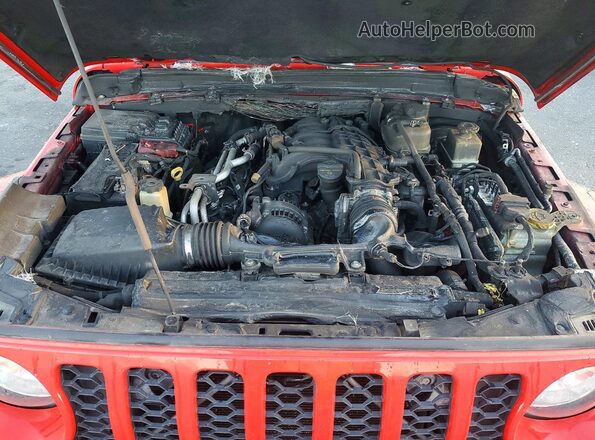 1C6JJTAG7LL218087 2020 JEEP GLADIATOR Red Вид задньої частини салону