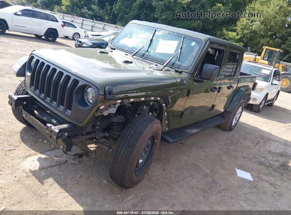 1C6JJTAG7PL545286 2023 JEEP GLADIATOR Зеленый Передняя левая четверть