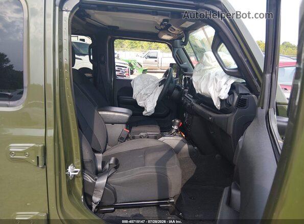 1C6JJTAG7PL545286 2023 JEEP GLADIATOR Зеленый Вид салона спереди