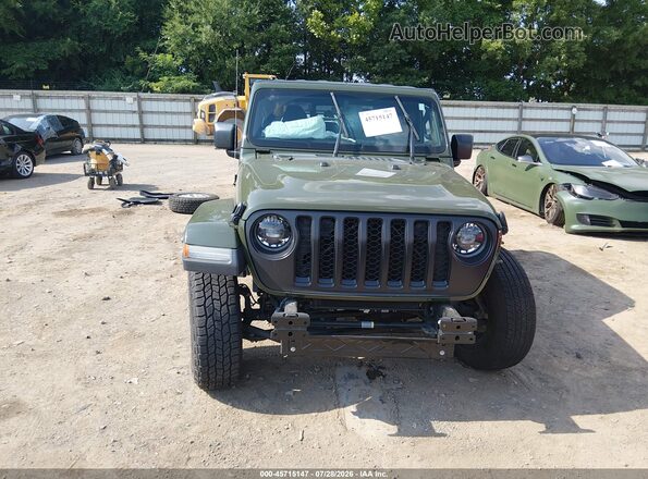 1C6JJTAG7PL545286 2023 JEEP GLADIATOR Зеленый Вид задней части салона