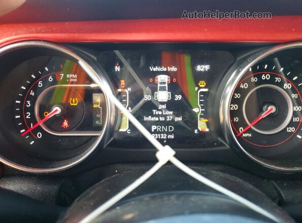 1C6JJTBG4ML542467 2021 JEEP GLADIATOR Black Instrument cluster view