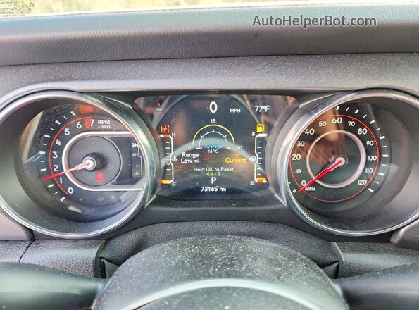 1C6JJTEG0ML582783 2021 JEEP GLADIATOR Black Vista del cuadro de instrumentos