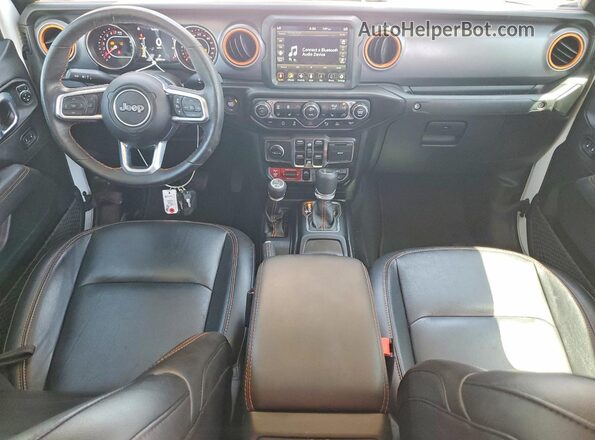 1C6JJTEG2ML587323 2021 JEEP GLADIATOR White Առջևի վահանակի տեսք