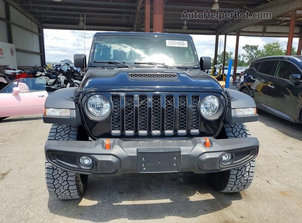 1C6JJTEG8ML581395 2021 JEEP GLADIATOR Black Front view