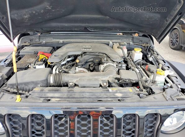 1C6JJTEG8ML581395 2021 JEEP GLADIATOR Black Rear interior view