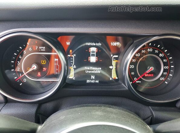 1C6JJTEG8ML581395 2021 JEEP GLADIATOR Black Instrument cluster view