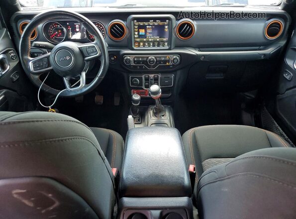 1C6JJTEG8ML581395 2021 JEEP GLADIATOR Black Dashboard view