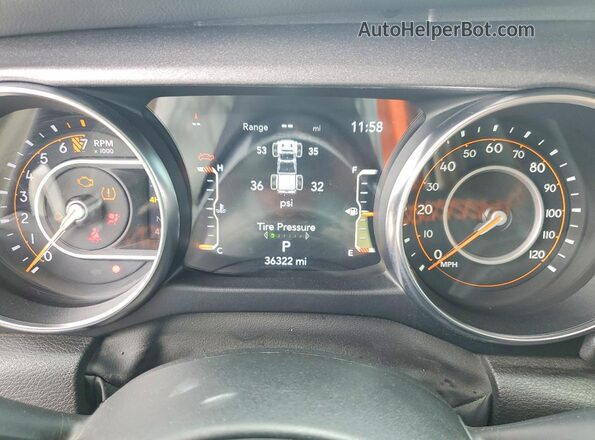 1C6JJTEG9PL592488 2023 JEEP GLADIATOR White Widok zestawu wskaźników