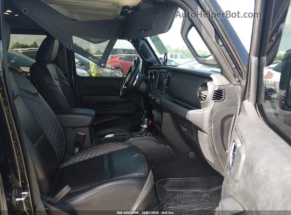 1C6JJTFM6ML525024 2021 JEEP GLADIATOR Black Widok wnętrza z przodu