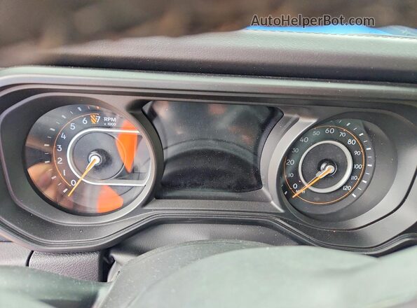 1C6PJTAG1SL538224 2025 JEEP GLADIATOR Blue Вид щитка приладів