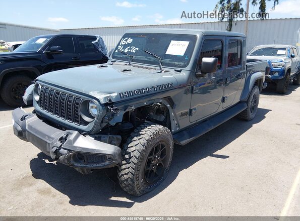 1C6PJTAG3SL551069 2025 JEEP GLADIATOR Gray Առջևի ձախ երեք քառորդ տեսարան