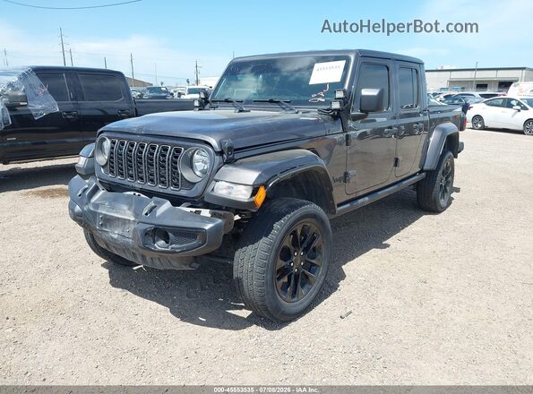 1C6PJTAG6SL505901 2025 JEEP GLADIATOR Black Առջևի ձախ երեք քառորդ տեսարան