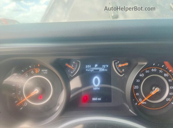 1C6PJTAGXSL545706 2025 JEEP GLADIATOR Charcoal Instrument cluster view