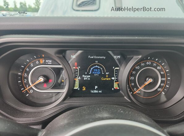 1C6RJTBG1SL550185 2025 JEEP GLADIATOR Синий Вид щитка приборов