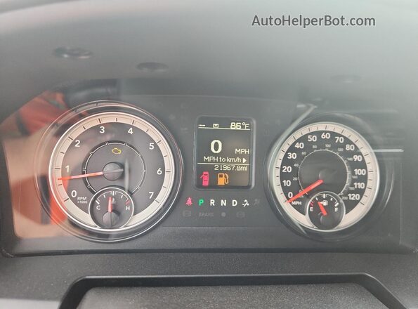 1C6RR6FG1PS522839 2023 RAM 1500 Белый Вид щитка приборов