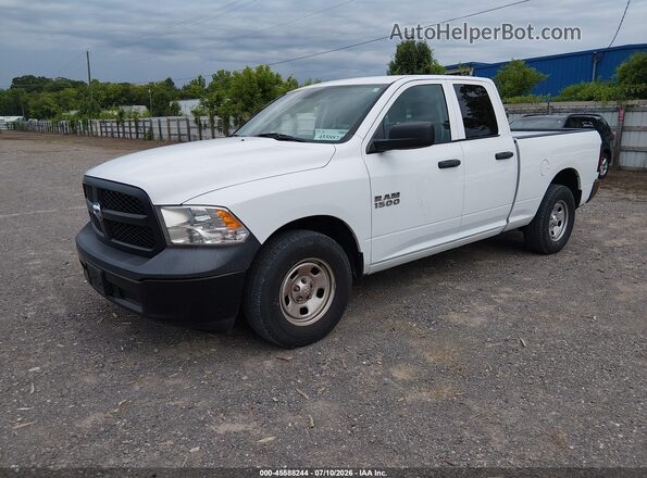 1C6RR6FG3JS303601 2018 RAM 1500 White Առջևի ձախ երեք քառորդ տեսարան