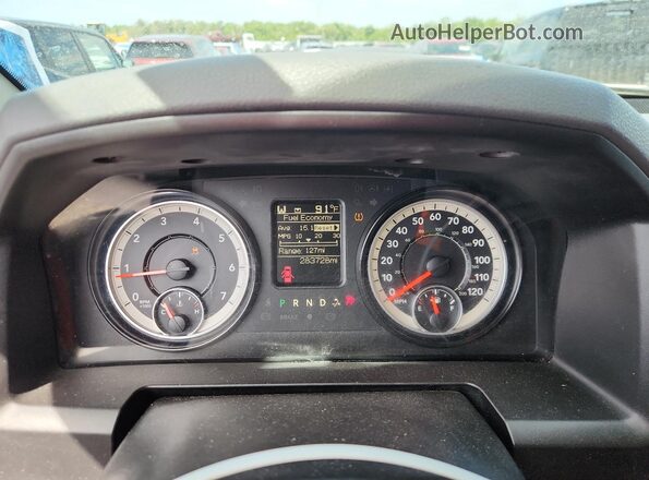 1C6RR6FG4HS658089 2017 RAM 1500 White Instrument cluster view