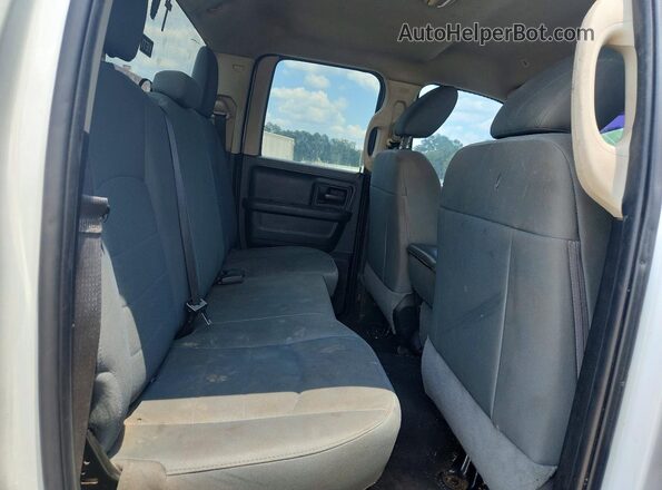 1C6RR6FG4JS201689 2018 RAM 1500 White Rear seats view