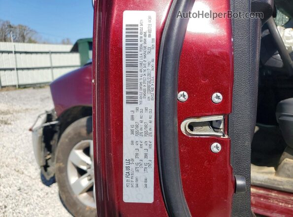 1C6RR6FG6LS128117 2020 RAM 1500 Maroon Вид наклейки з VIN-кодом
