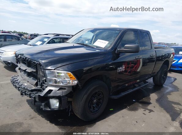 1C6RR6FG8JS325187 2018 RAM 1500 Black Առջևի ձախ երեք քառորդ տեսարան