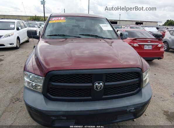 1C6RR6FG9JS347294 2018 RAM 1500 Red წინა ხედი