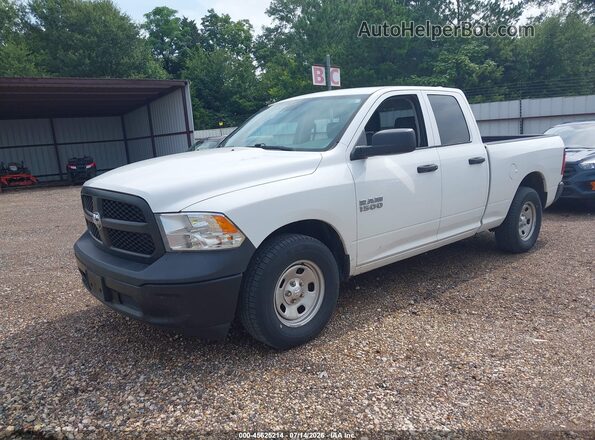 1C6RR6FGXJS279796 2018 RAM 1500 White წინა მარცხენა ხედი სამი მეოთხედიდან