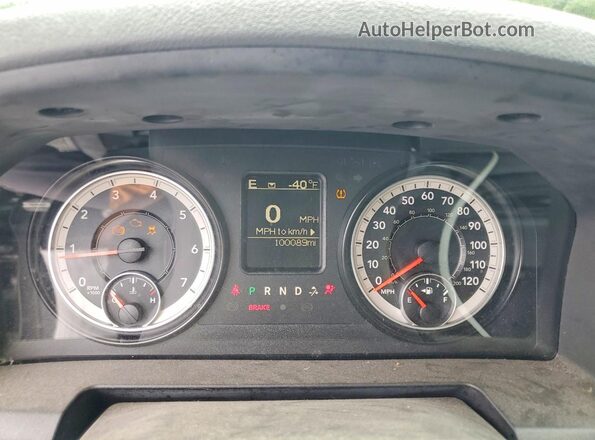 1C6RR6FT3GS262991 2016 RAM 1500 Черный Вид щитка приборов