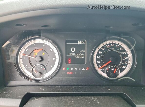1C6RR6FT7LS147613 2020 RAM 1500 Silver Widok zestawu wskaźników